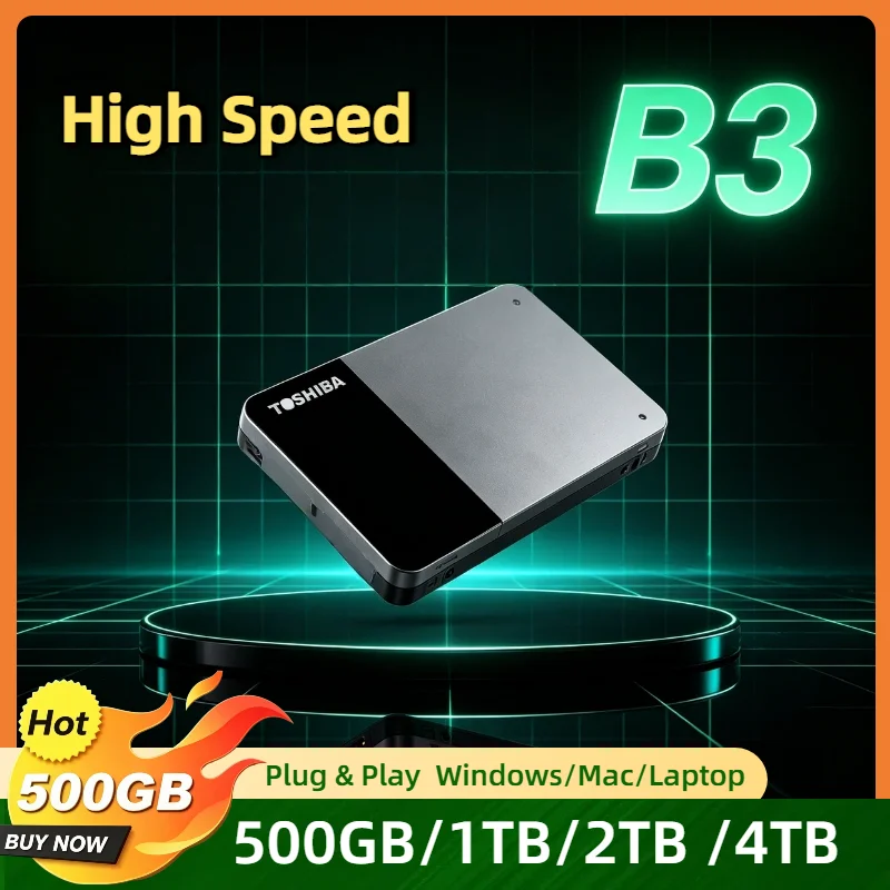 

OEM For Toshiba Canvio Ready B3 1TB 4TB 2TB USB 3.0 2.5 Inch External Hard Drive Portable for Laptop Mac Android Supreme Max