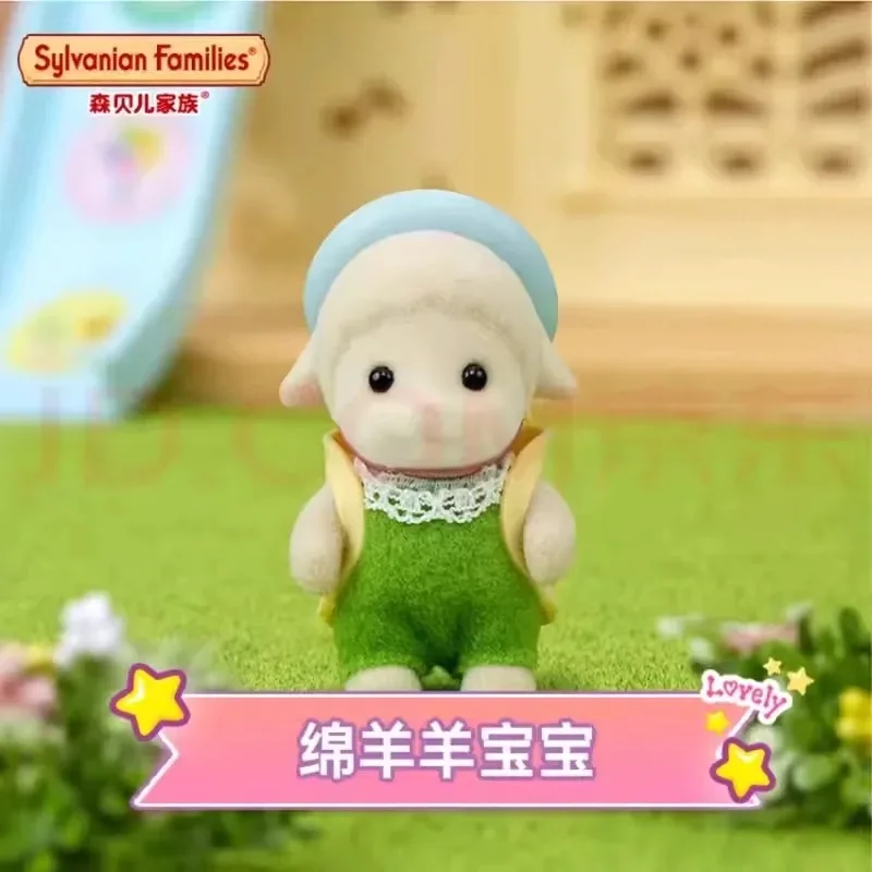 Sylvanian Families Anime Figures Baby Doll Persian Cat Sheep Anime Figure Family Kawaii Model Pendant Collectible Gifts For Girl