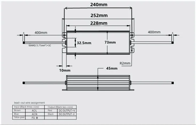 Adjustable fog waterproof switch power supply 200W36V six head atomization plate atomization head ultrasonic humidifier