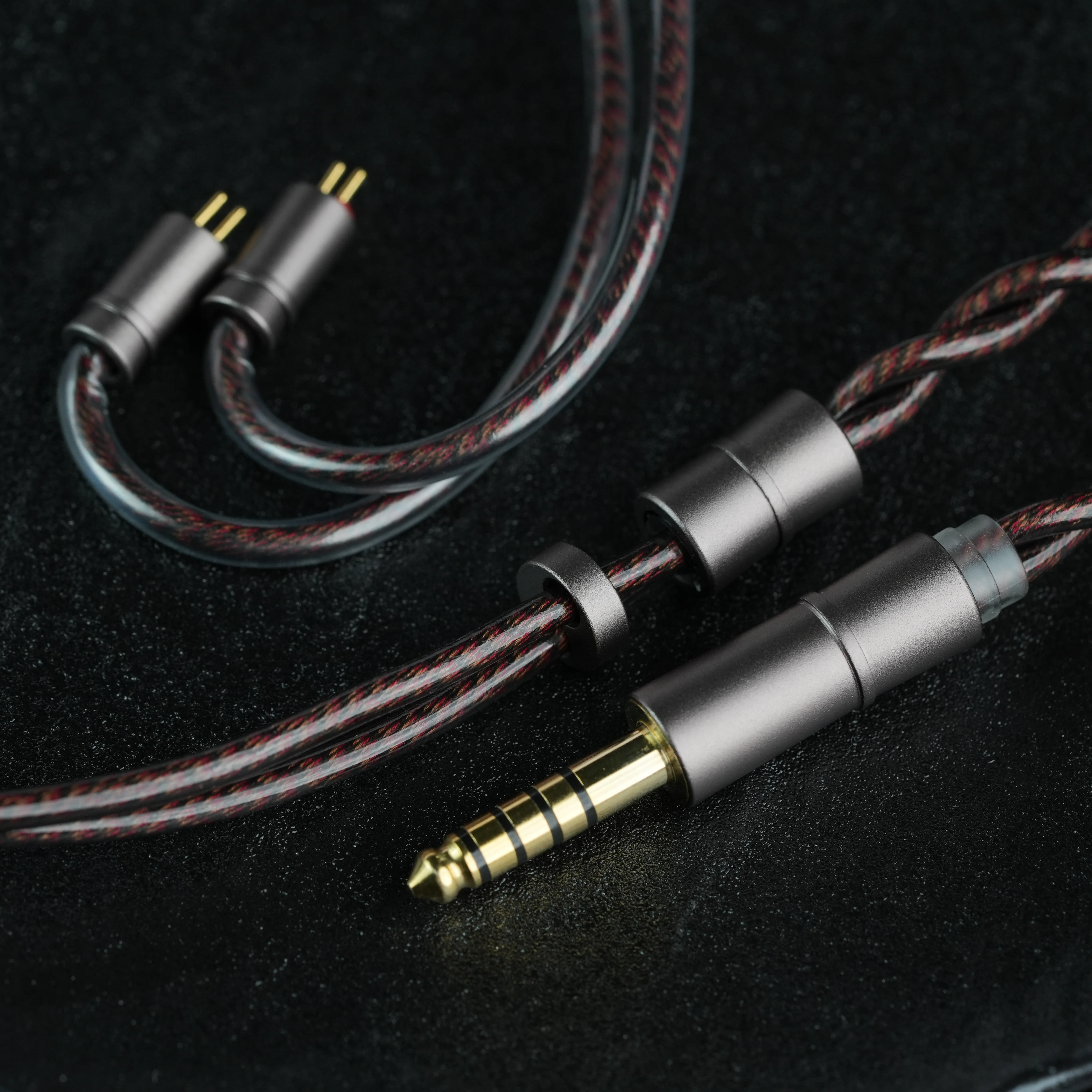 XINHS HA025 HiFi-Kopfhörer-Upgrade-Kabel MMCX 0,78 mm 2PIN IE900 4,4 mm symmetrisch geeignet für SA6 MK2 TANGZU FUDU VERSE 2 hifi headphone 3.5mm cables headphone 3.5mm cables iem balanced cable white wale cable – Detail 8