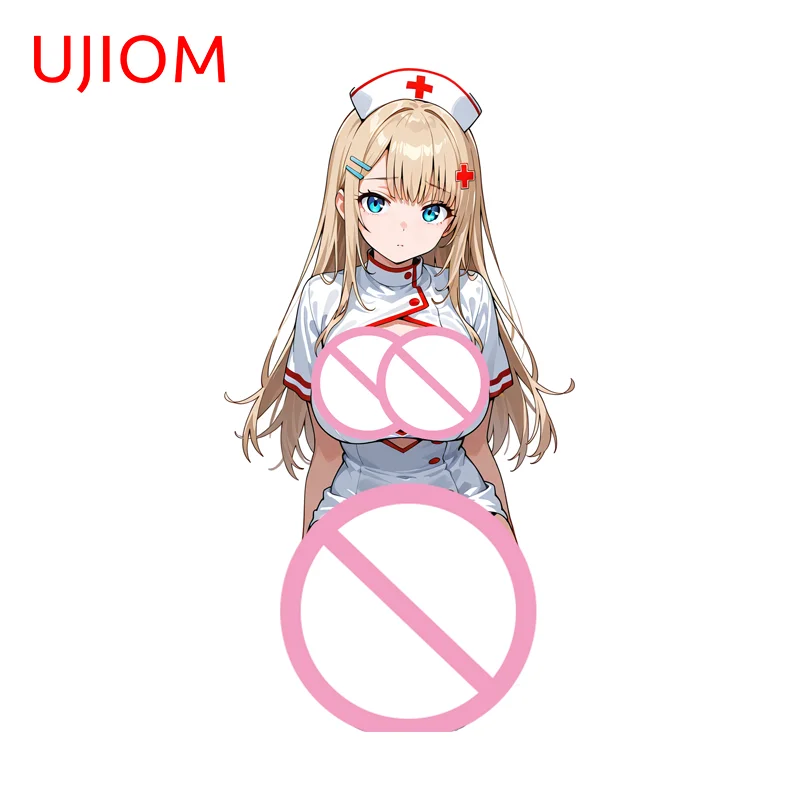 UJIOM Anime Nurse Trickery Wall Stickers Exquisite Creative High Quality Sunscreen Decal PVC Unique Bedroom Bathroom Decor