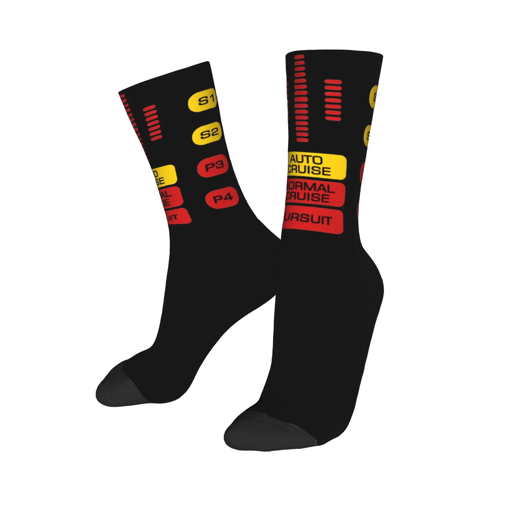 Calcetines divertidos para hombre, calcetines Crazy KITT Knight Rider, calcetines para mujer con diseño de coche fantástico, para primavera, verano, otoño e invierno