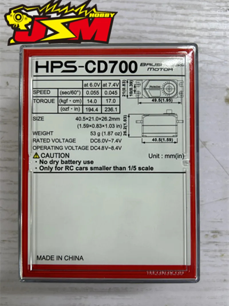 FUTABA HPS-CD700 Servo High-Voltage Low-Profile Surface Servo for Drift Car