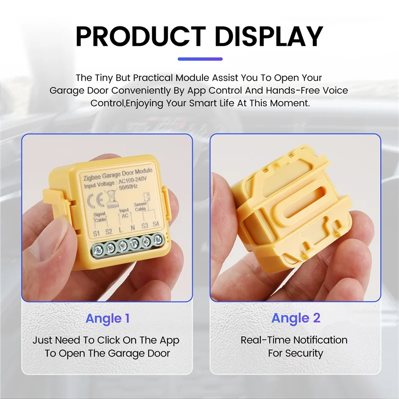 A10R Zigbee Garagentor Controller Tuya Intelligente Timing Garage Klappe Rolltor Tür Controller Smart On/Off Schalter