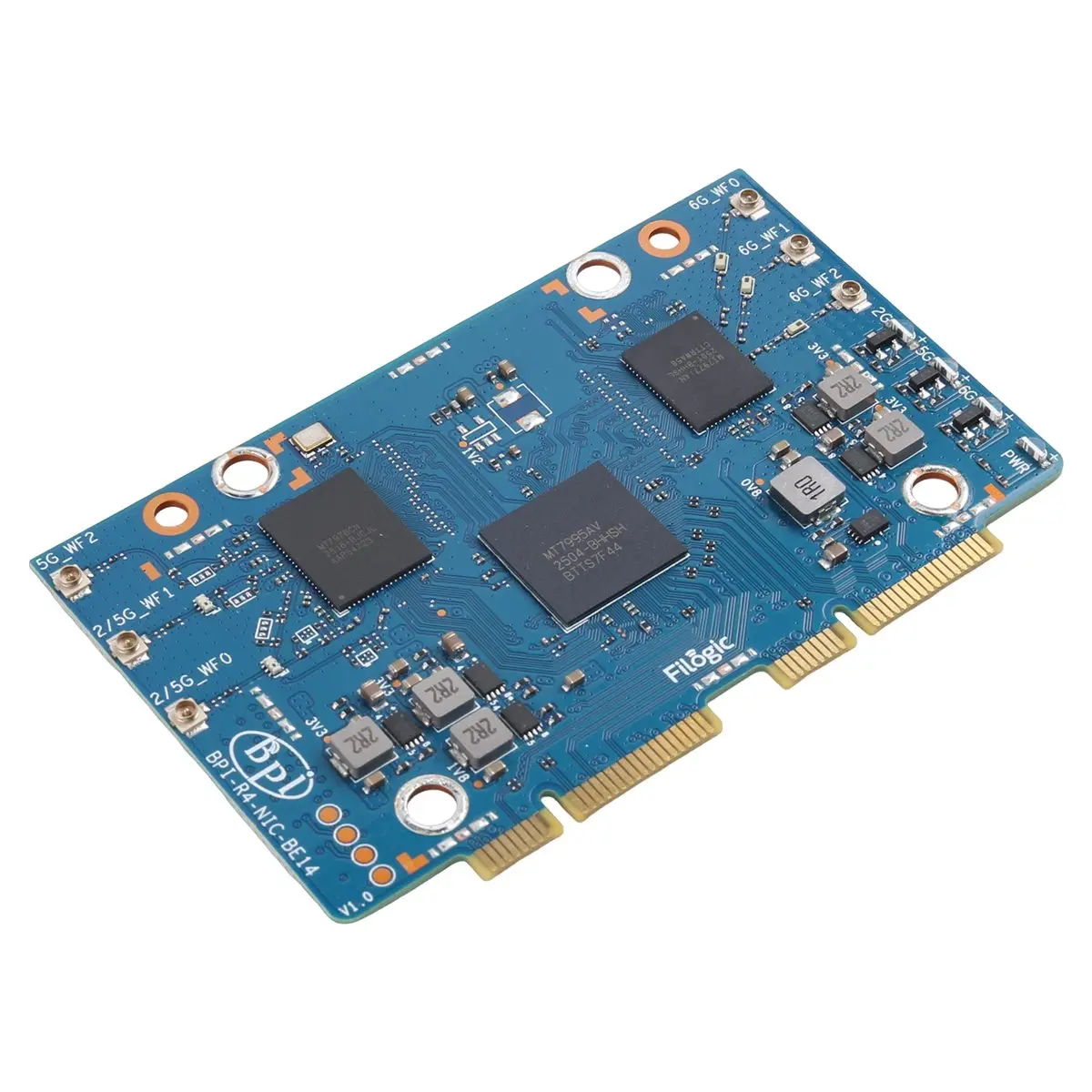 A14G For -R4-NIC-BE14 Wifi7 Module Accessories for -R4 MT7995AV Chipset 2 PCIe 3.0 Interface,2-