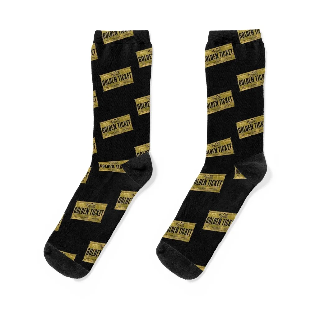 

Golden Ticket Socks with print summer Climbing custom Boy Child Socks Women's