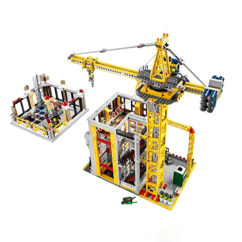 3374PCS Modular Construction Site Street View Model Moc Building Block Diy 910008 Creative Assembly Educational Bricks Toys Gift