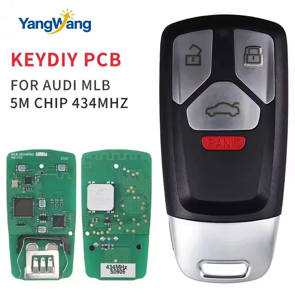 

YangWang KEYDIY MLB26 PCB 5M Chip 433MHz For Audi MLB Keyless Go 4M0959754CS/FG/FF/CK/CJ(2017-2024) 754AJ/BC/T(2017-2019) 754CP