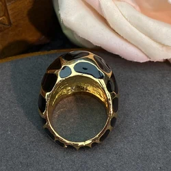 Fashion Trend Temperament Enamel Glaze Craft Ring for women's Girl Rings gift  Jewelry wholesale