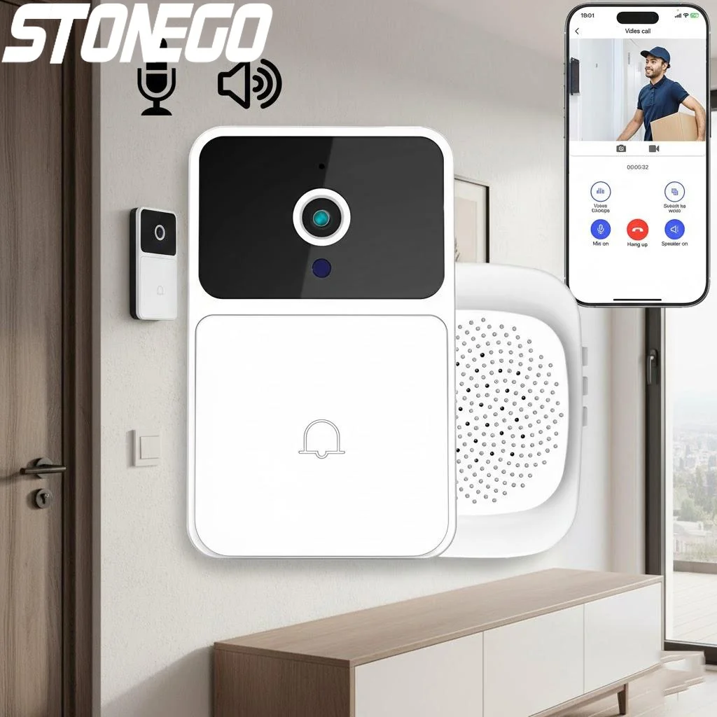 

Беспроводной видеодомофон Tuya: умная система связи для дома, ночное видение, камера безопасности, беспроводной дверной видеоглазок