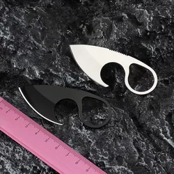 New stainless steel outdoor knife, mini camping fixed knife, survival chain knife, multi-purpose portable knife  multitool