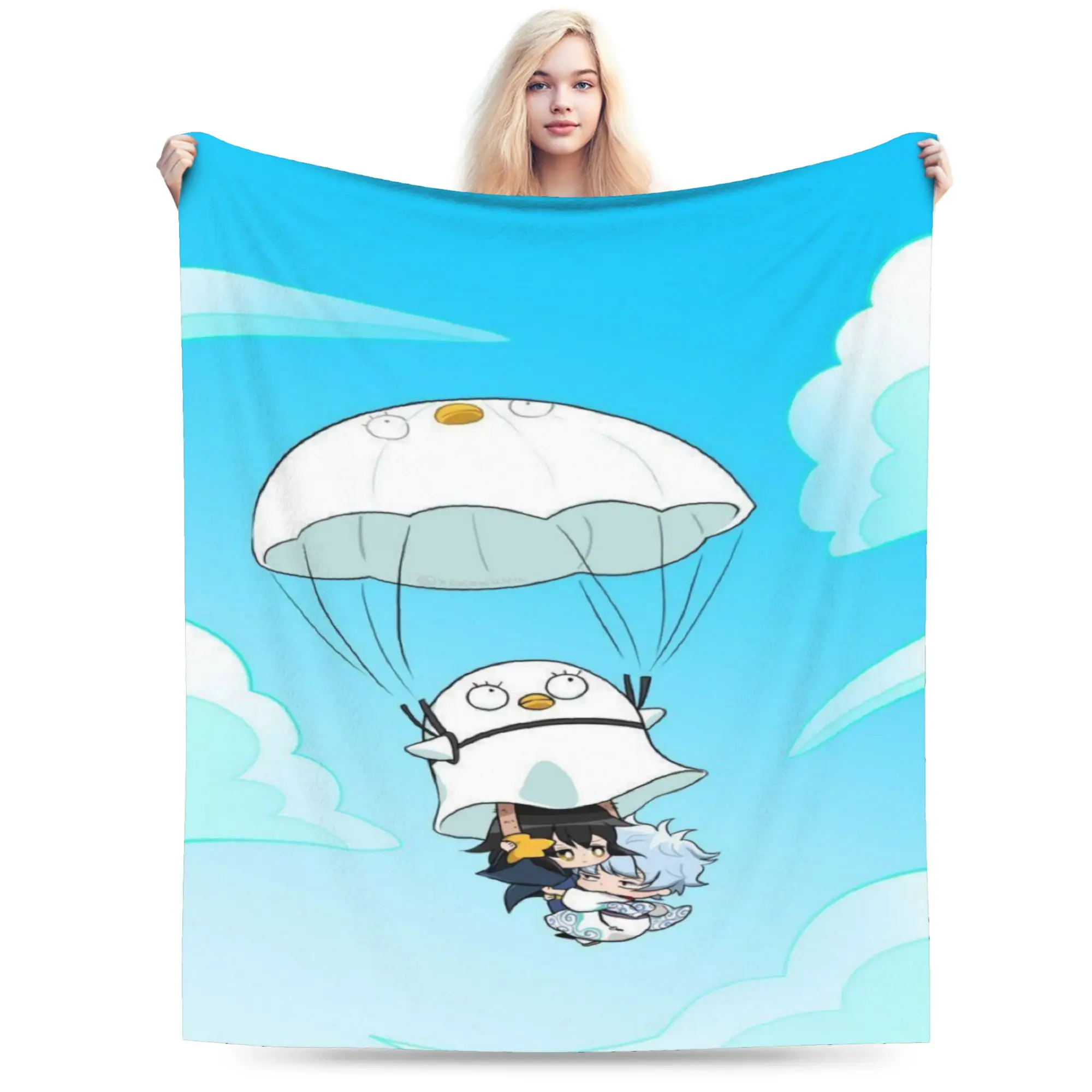 Tapiz de Elizabeth Gintama, accesorios de anime, mantas, manta de franela ultrasuave, alfombra relajante