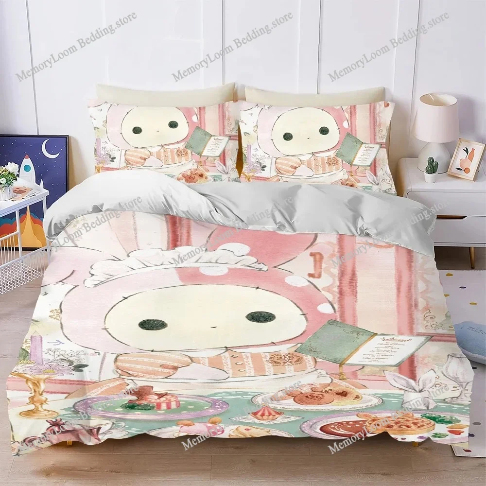 S-Sentimental Circus Cute Duvet Cover Set Home Style Bedding Soft Laundry Cotton Bed Student Dormitory Gift Home Textileextile74