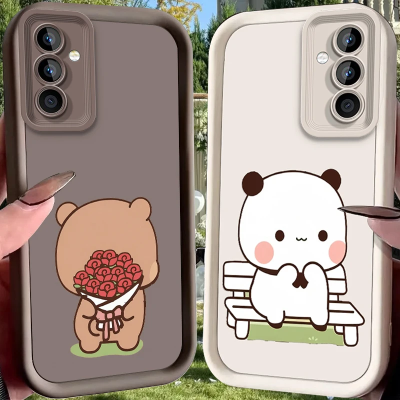 Round Ear Yier Bubu Case for Samsung Galaxy A37 A36 A35 A34 A33 A32 A26 A24 A23 A17 A16 A15 A14 A13 A12 4G 5G A07 A06 A05S Cover