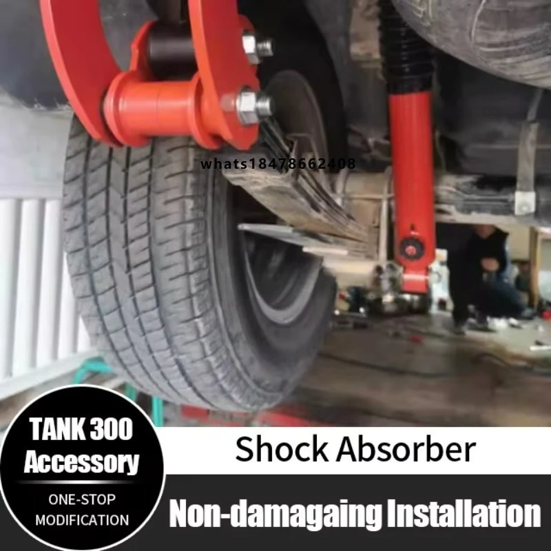 

TopTiger Reduced Extended Adjustable Shock Absorber Suspension Kit with Upper Control Arm with GWM Tank 300 Attachment