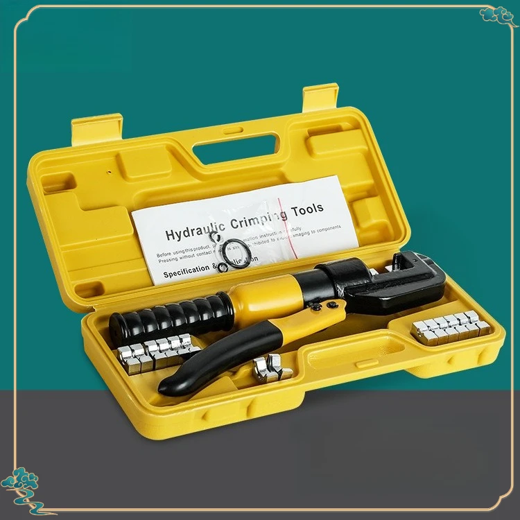 

Manual Hydraulic Crimper Copper Aluminum Cable Lug Handheld Portable Wire Crimper Electrical Wiring Industrial Electrician Tool