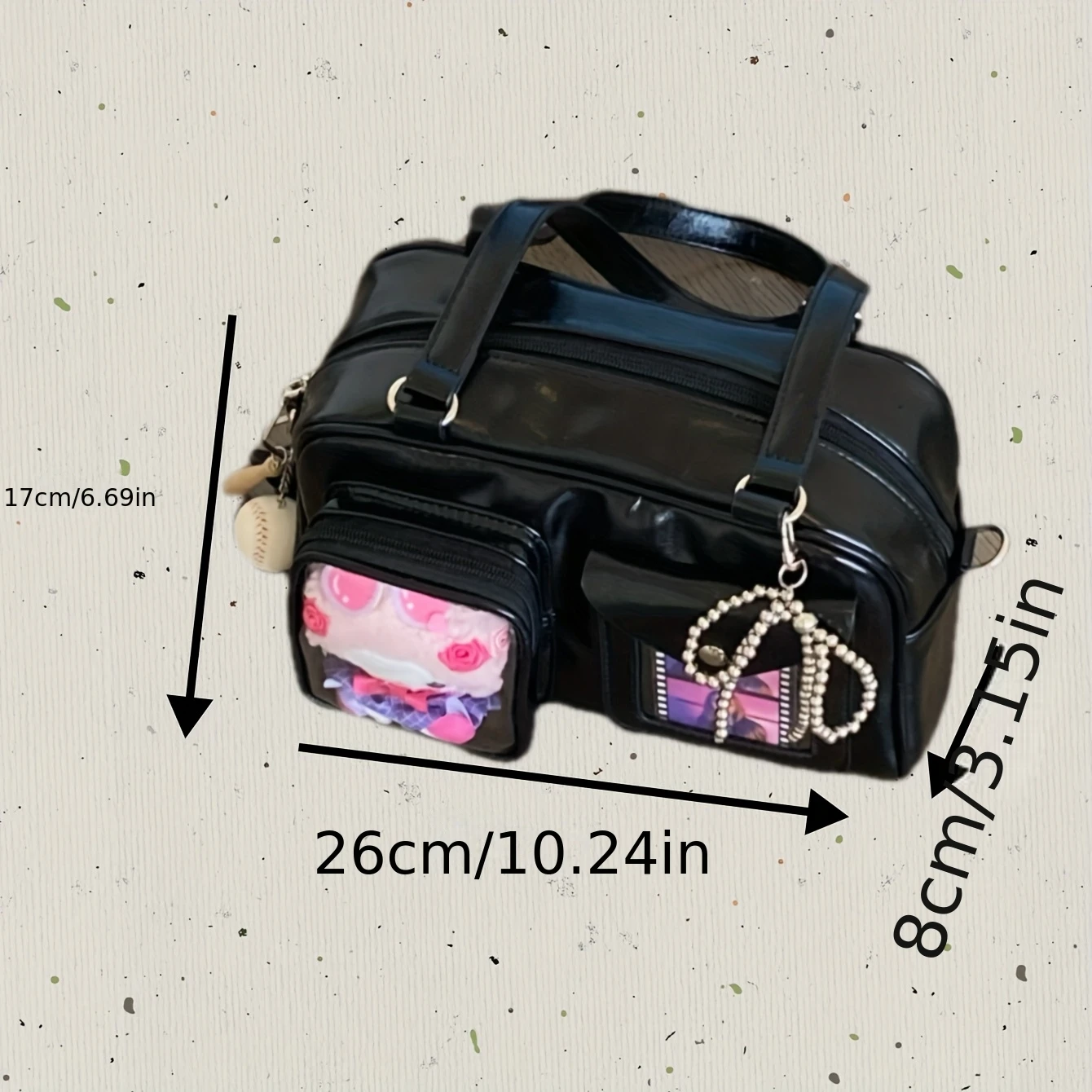 Cute Anime Crossbody Bag for Women, Large Capacity Purse for School, Cosplay & Daily Use. Durable & Trendy! Shop Now! image 6