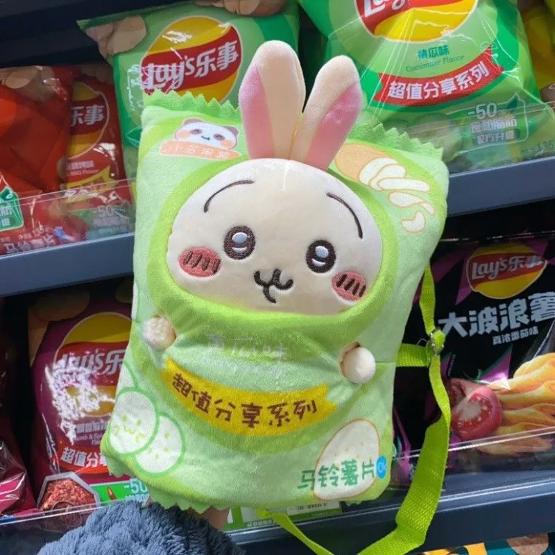 Anime Chiikawa Usagi Potato Chips Snack Bag Dolls Cute Stuffed Toys Birthday Gift Cartoon Lovely Send To Friends 2026 New Kawaii