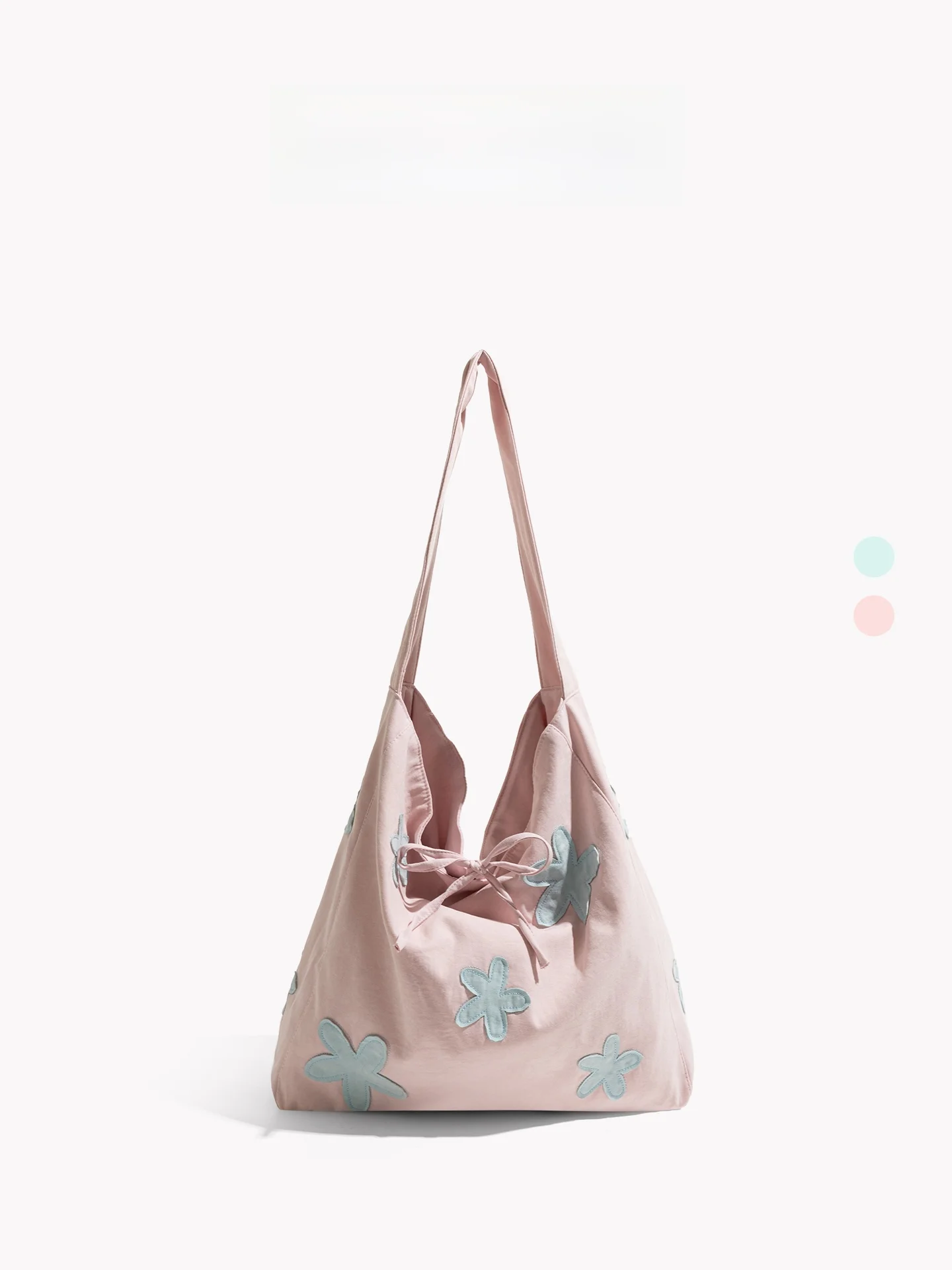 

Floral Orange Girl Korean Style Sweet Tote Bag Large Capacity Single Shoulder Bag Commuter Underarm Bag Pure E-commerce Sale