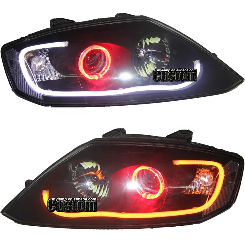 For Hyundai Genesis Coupe LED Car Headlights Assembly Bi-LED Projector Lova Front Lamps 05-06 07-08 09-12