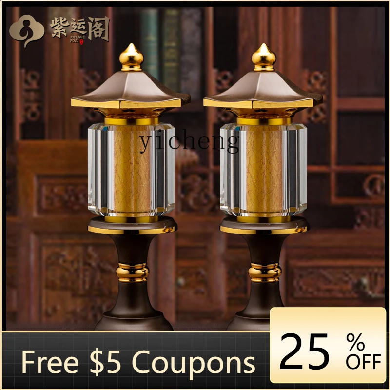 J1  new ornament Buddha Qianxian family electric candle ornament dedicated to the God of Wealth Buddhist Hall
