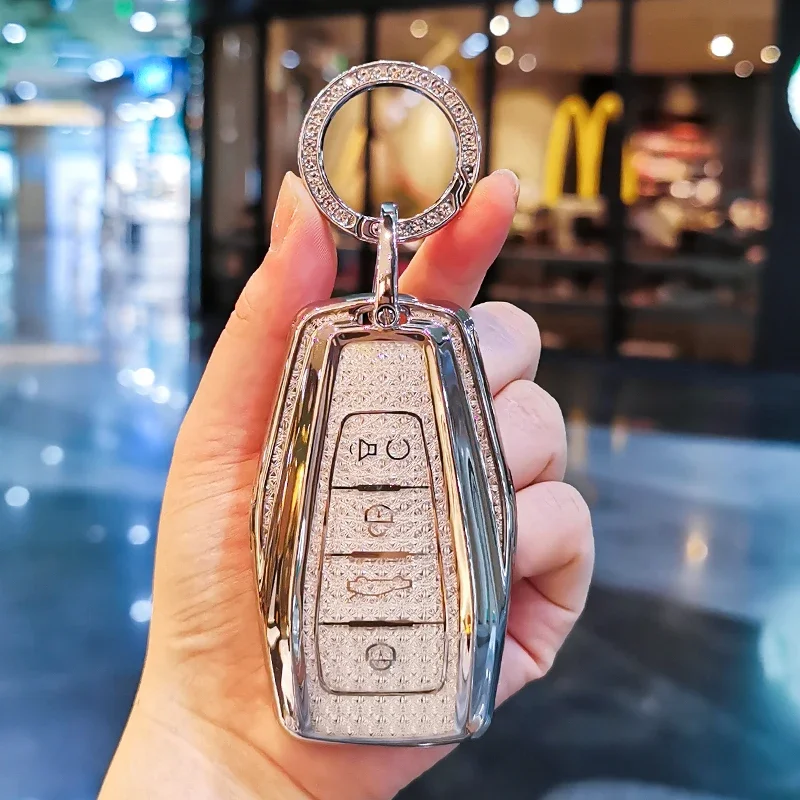 Chaveiro Shell para Geely, Emgrand Okavango FY11, Nova Visão, Coolray Binray, Cool Icon, Caso Chave, Emgrand Okavango, Chaveiro, Adequado para Geely