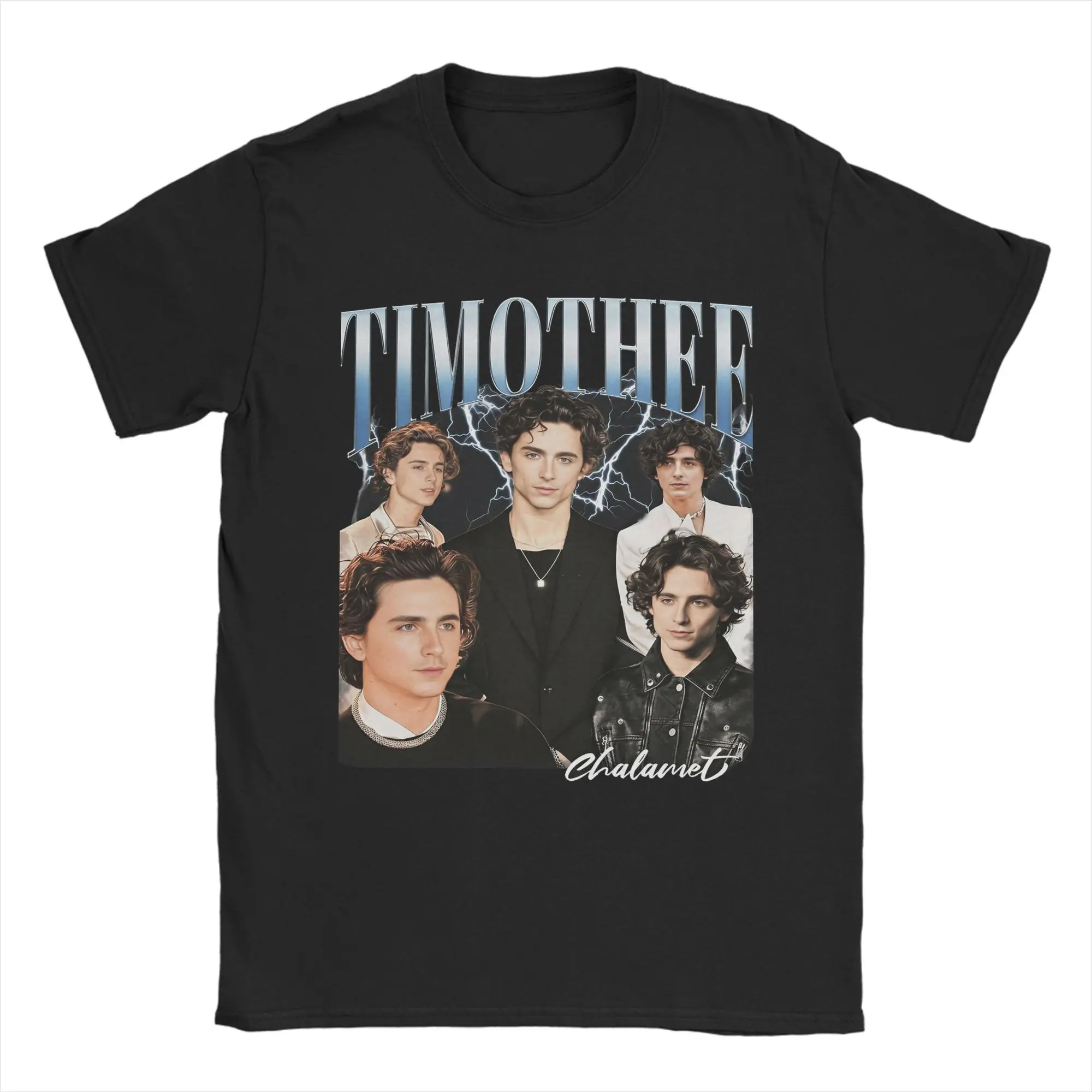 Timothee Chalamet T Shirt Men's  100% Cotton Humorous T-Shirts O Neck  Tee Shirt Short Sleeve Clothes Printed