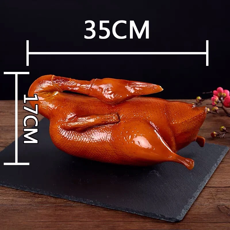 Modelo de pato asado de Beijing, modelo de ganso asado crujiente no graso, modelo de pato asado, colgante, pato falso