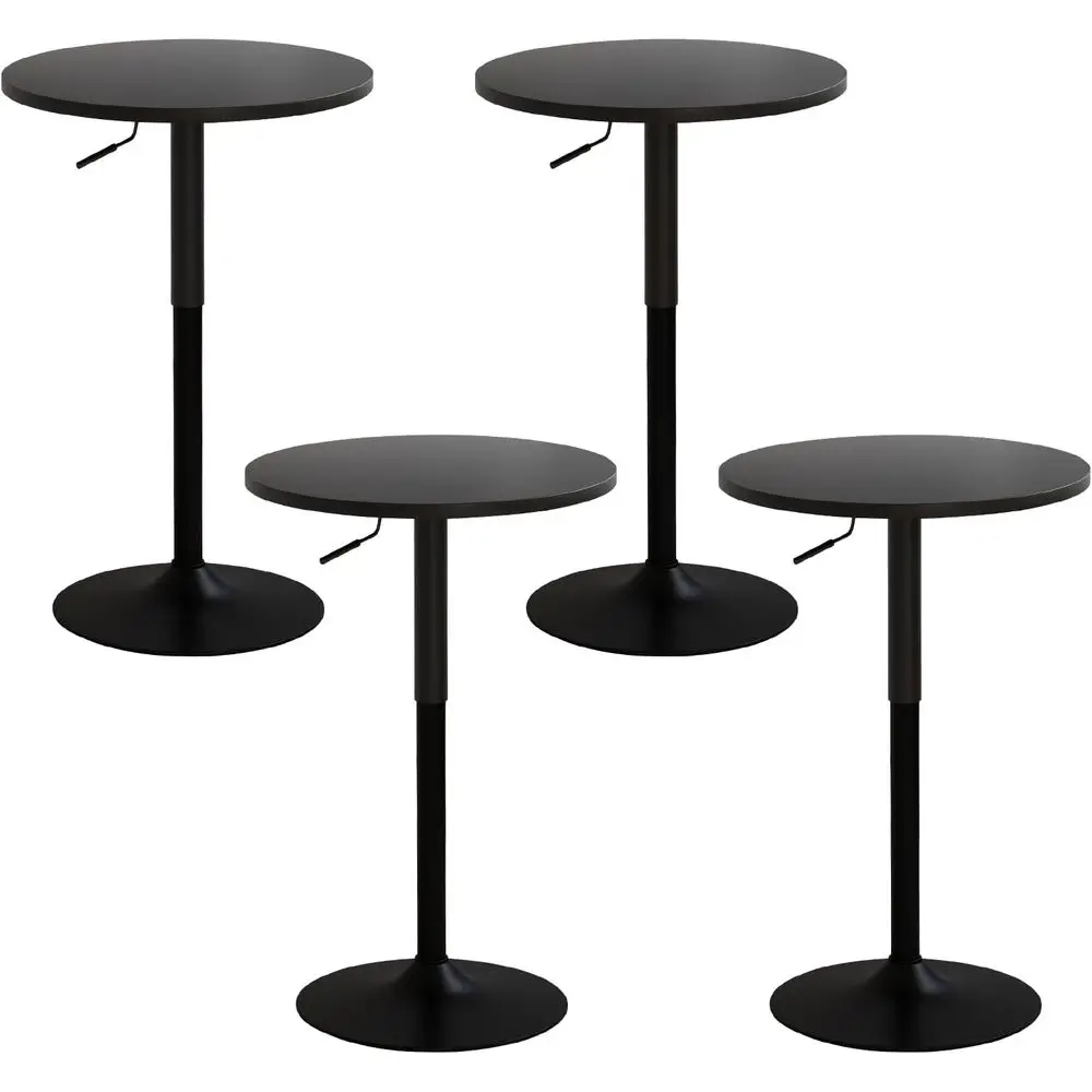 

Versatile Round Pub Table Set of 4, Adjustable 27-36 Height, Ideal for Cocktail Parties, Dining Rooms, Restaurants, and Events,