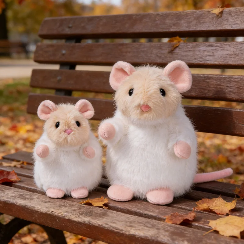1 unidad de 14/22cm, Adorables Juguetes de Peluche de Rata de Fantasía, Muñecos de Ratón Kawaii, Figura de Juguete de Rata de Peluche Suave, Adorable Regalo de Cumpleaños
