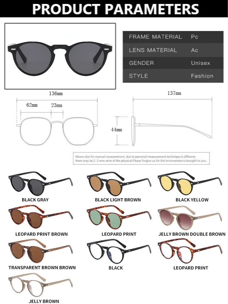 خمر فاسق جولة خمر النظارات الشمسية النساء الرجعية الفاخرة مصمم نظارات شمسية للإناث Oculos دي سول ظلال UV400