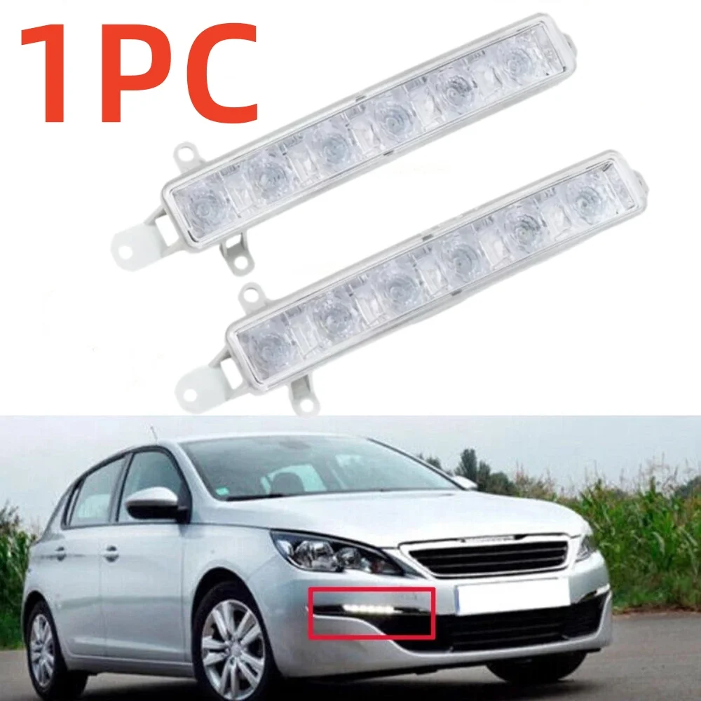 

1PC Car DRL 6-LED Daytime Running Light Lamp For Citroen C1 Peugeot 107 108 9677409380 High Quality Car Light Accessories