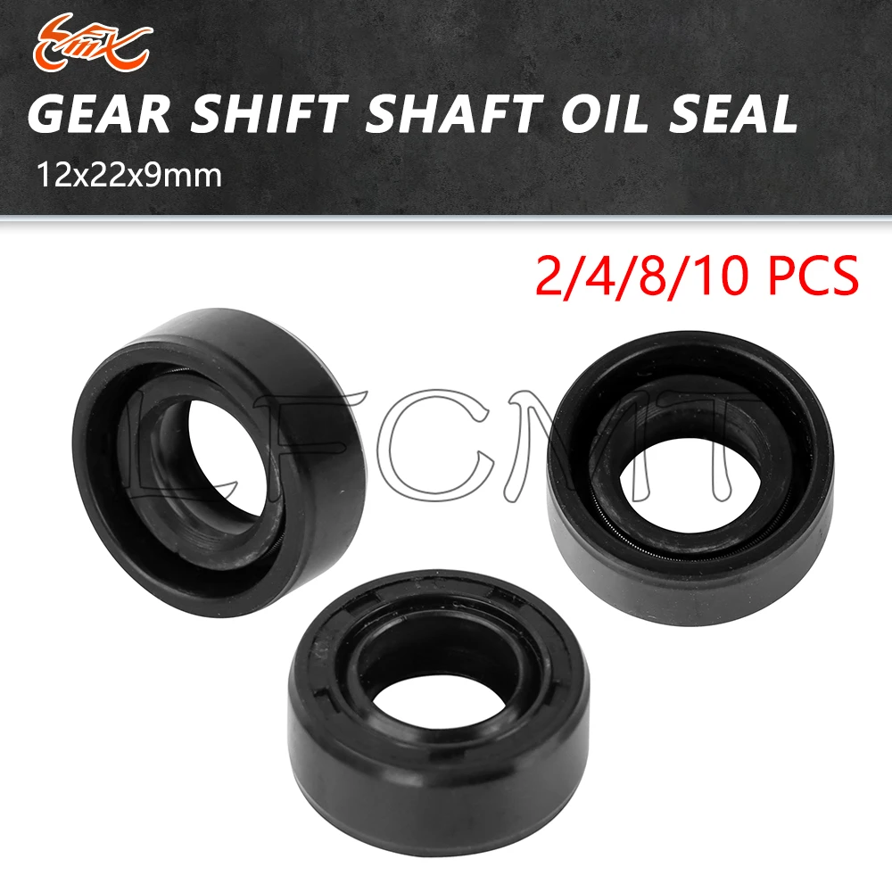 10X Retenes de aceite de doble labio 12x22x9mm para eje, compatibles con Suzuki VX800 VS800GL VS750GL VS1400GL Intruder VanVan 200 Volusia