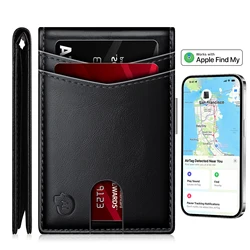 Tracker Smart  Wallet Work For Apple Find My (Ios Only) App, Tracker Card for Aitag (Not For Android) Wallet with Tracker Gift