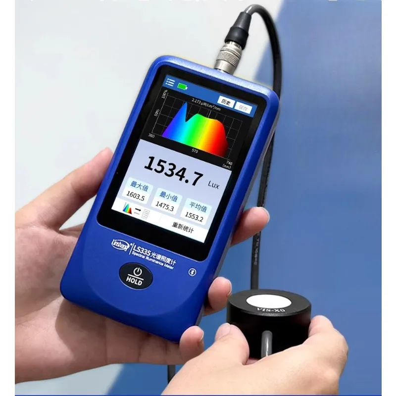 LS335 can be measured, illuminance/color temperature/spectral curve/stroboscopic [upgraded touch screen model]
