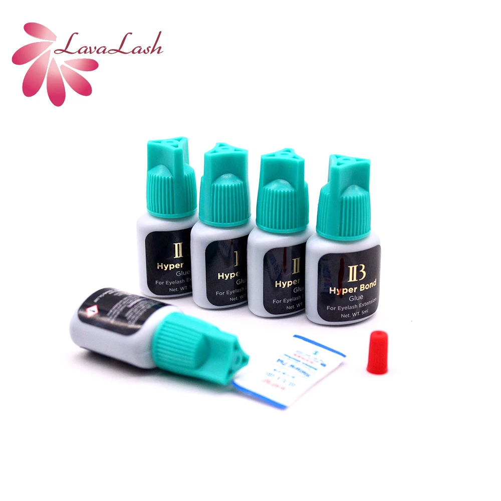 5 Bottles IB Ibeauty Hyper Bond Glue 5ml for Eyelash Extensions 0.5sec Fast Drying Lasts 6 Weeks Professional Korea Makeup Tool