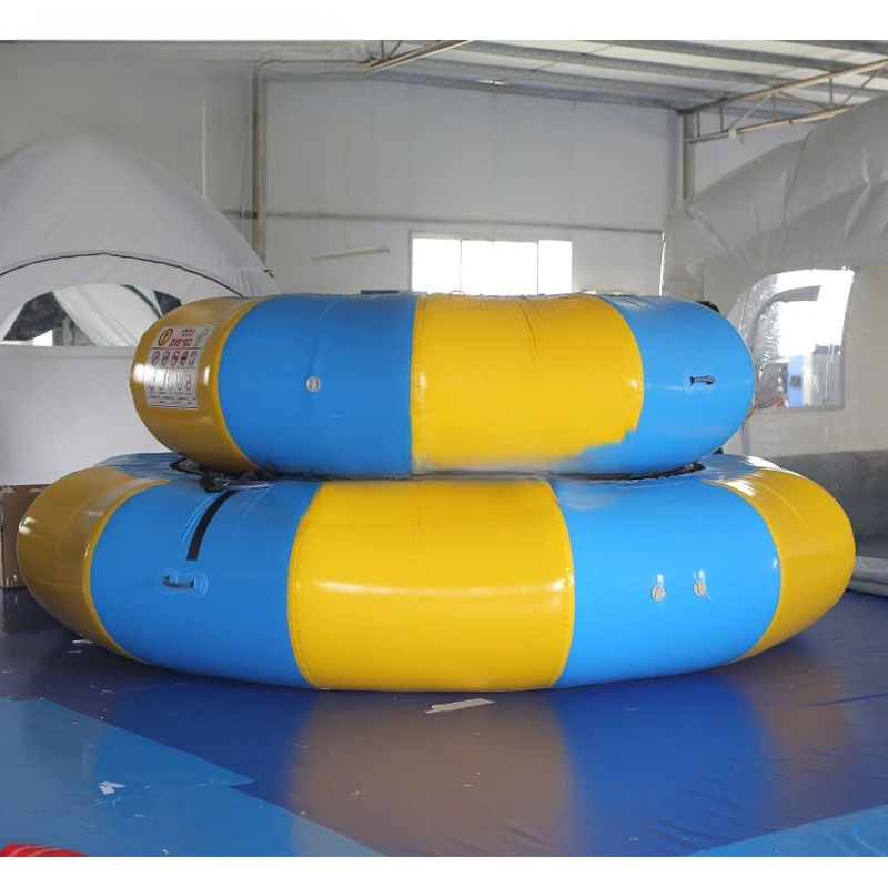 Water Bouncer Trampoline Pvc Inflatable  Portable Inflatable Water Bouncer Swim Platform For Lakes Pool Outdoor Sport