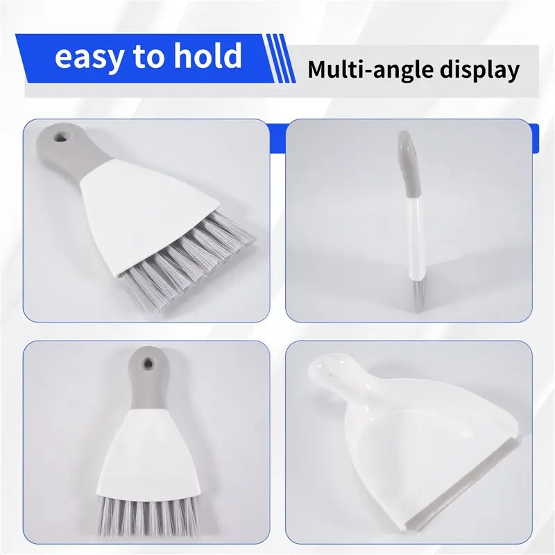 HRBAJ-Dustpan And Brush With Cleaning Brush Combo For Home, Desktop,Sofa,Keyboard,Sweeping