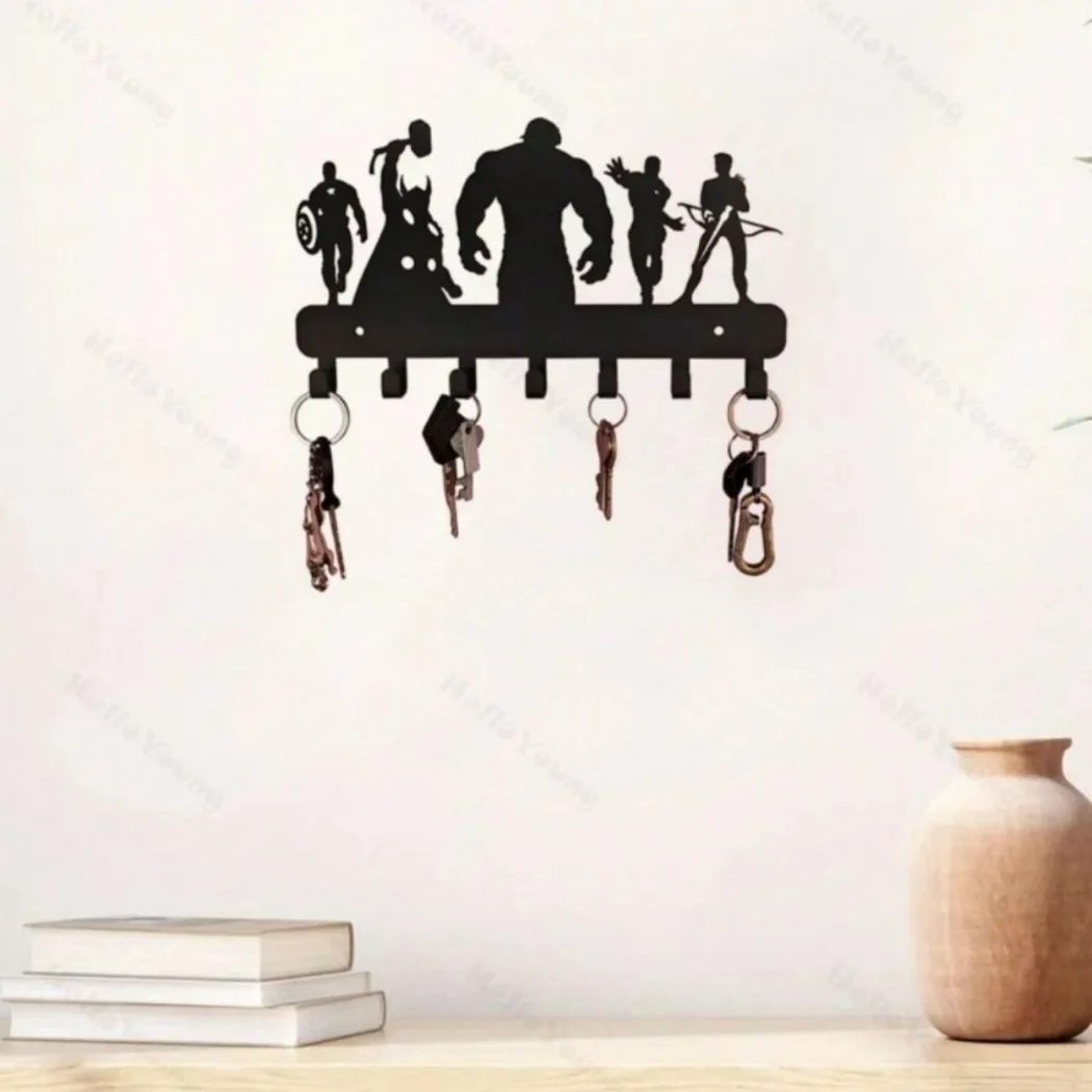 1 Stück atemberaubender Wandhaken aus schwarzer Legierung. Vielseitig einsetzbar für Wohnzimmer und Schlafzimmer.