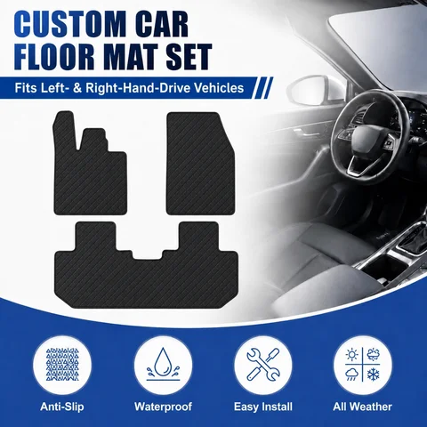 Customized Car Floor Mats for BYD Sealion 8 2025-Current All-Weather Waterproof Anti-slip Flat Floor Liners Car Auto Accessories