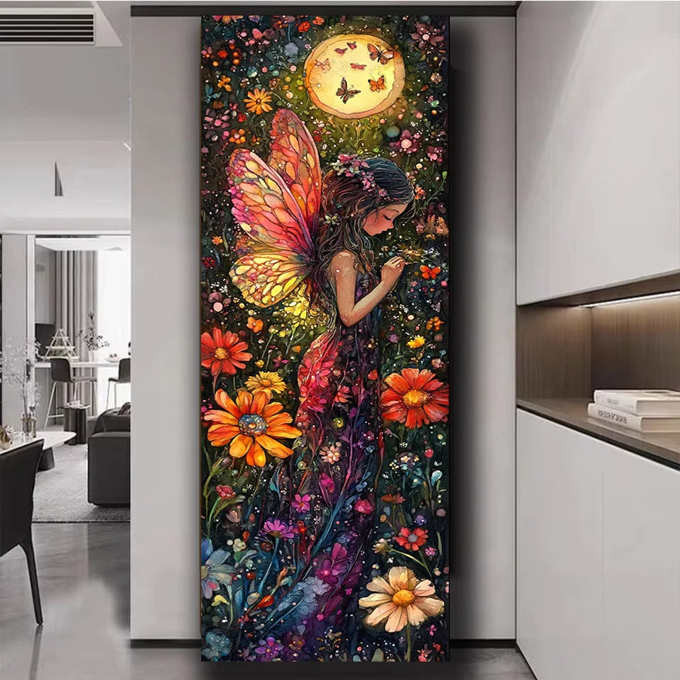 

Алмазная мозаика «Цветы и феи» большого размера, новинка 2026 года, DIY алмазная живопись, декор для дома, подарок своими руками, мультяшные изображения