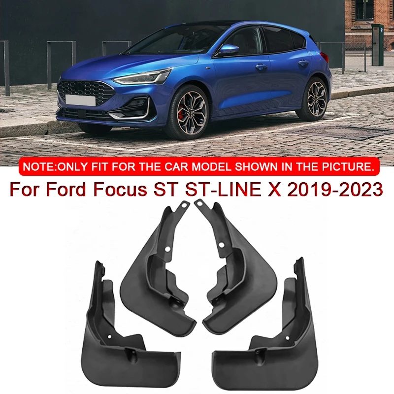 

For Ford Focus ST ST-LINE X 2019-2023 Car Styling Car Mud Flaps Splash Guard Mudguards MudFlaps Front Rear Fender Accessories