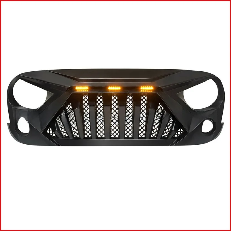 Front Bumper Racing Grills 2007-20217 For Wrangler Mid-grid Jk Restoration Accessories Grids Front Grill Grille