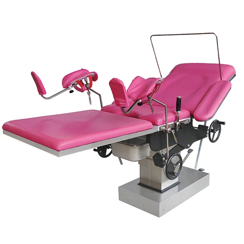 Stainless Steel Multifunction Adjustable Hospital Obstetric Bed Gynecology Operation Delivery Table