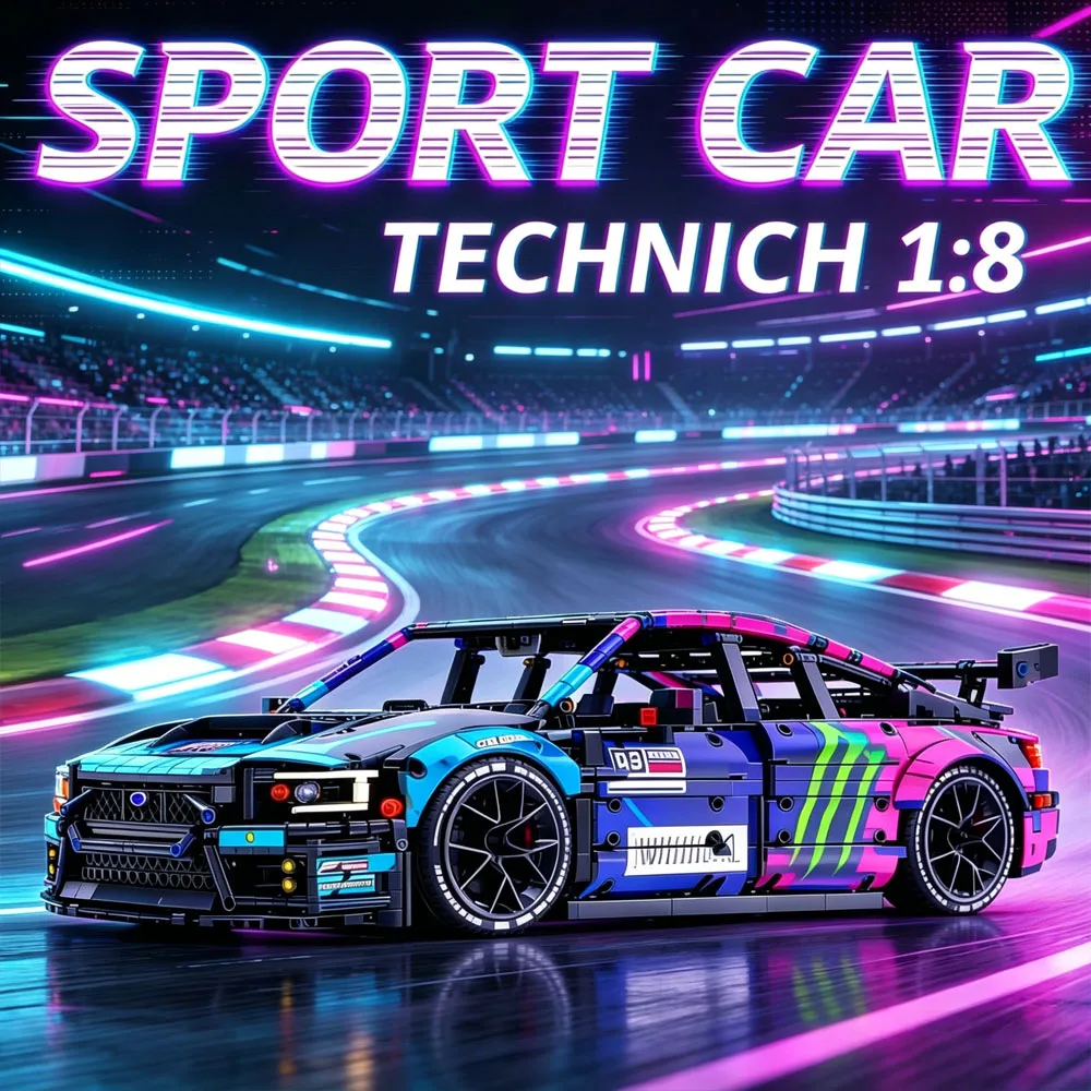 

Набор для сборки модели спортивного автомобиля Technic 57010 Subaru Super Sport Car Moc-79953, конструктор, развивающая игрушка, подарок на день рождения для детей и взрослых