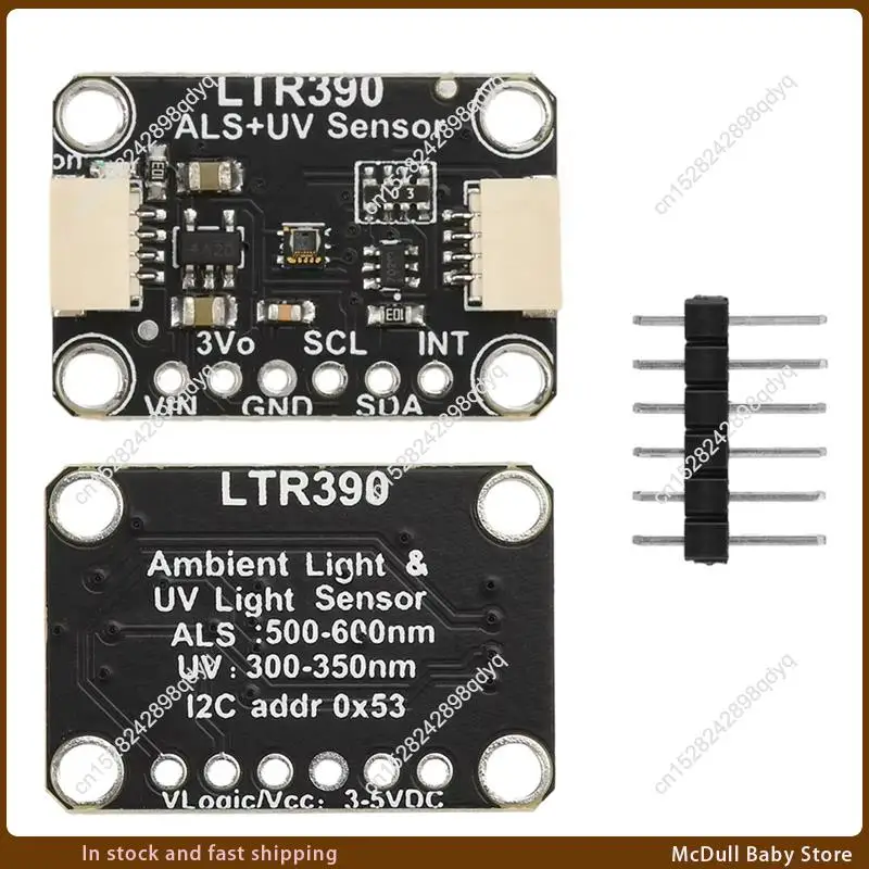 ABJA-UV Sensor Module Compatible STEMMA QT Qwiic For Light Detection I2C Module Accessories