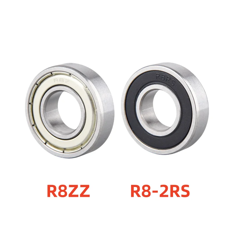 50pcs inch bearing R8ZZ R8-2RS 12.7*28.575*7.938mm miniature ball bearings R8 R8Z R8RS 1/2