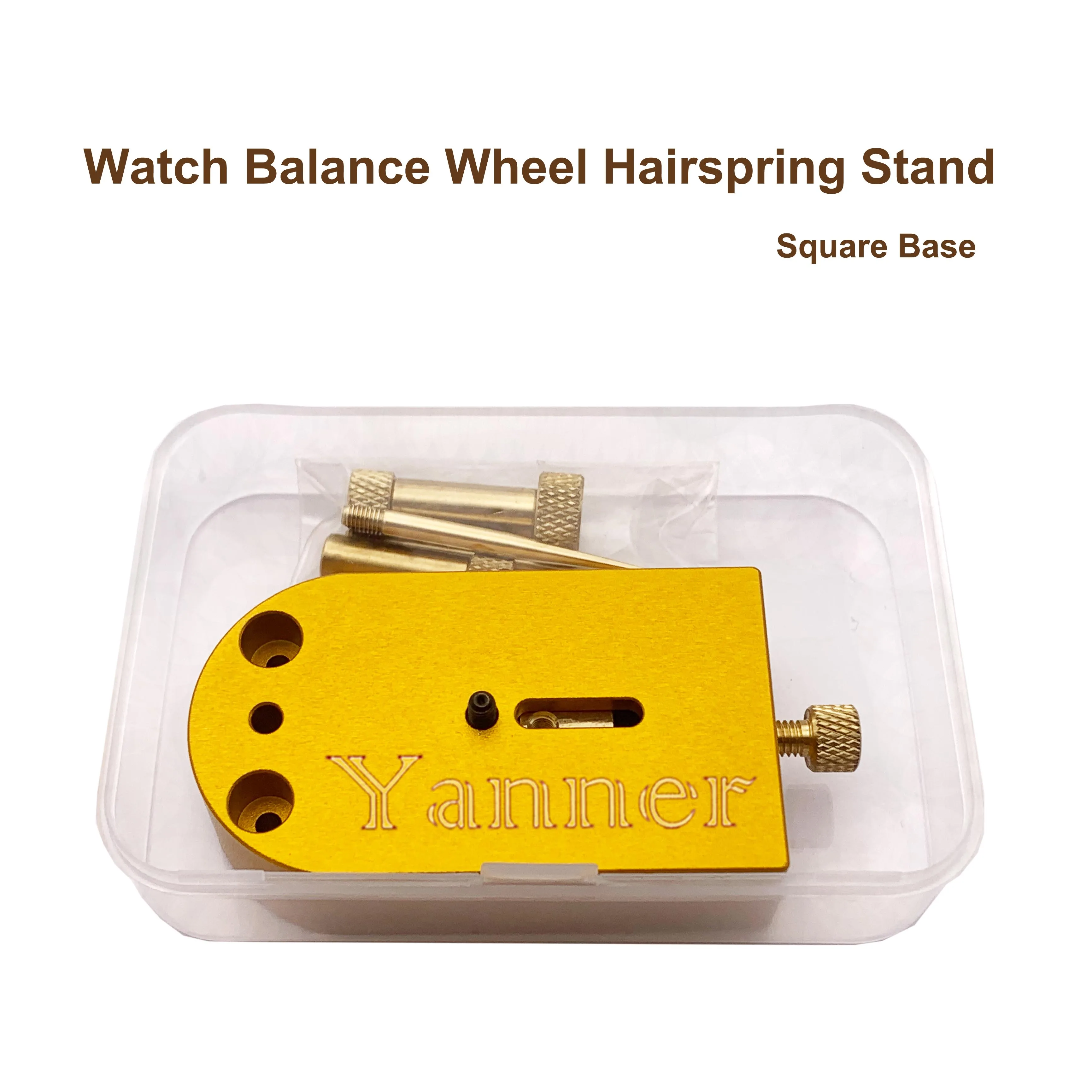 นาฬิกา Balance Wheel Hairspring ขาตั้งฐานสนับสนุนช่างซ่อมนาฬิกาสอบเทียบซ่อมเครื่องมือ