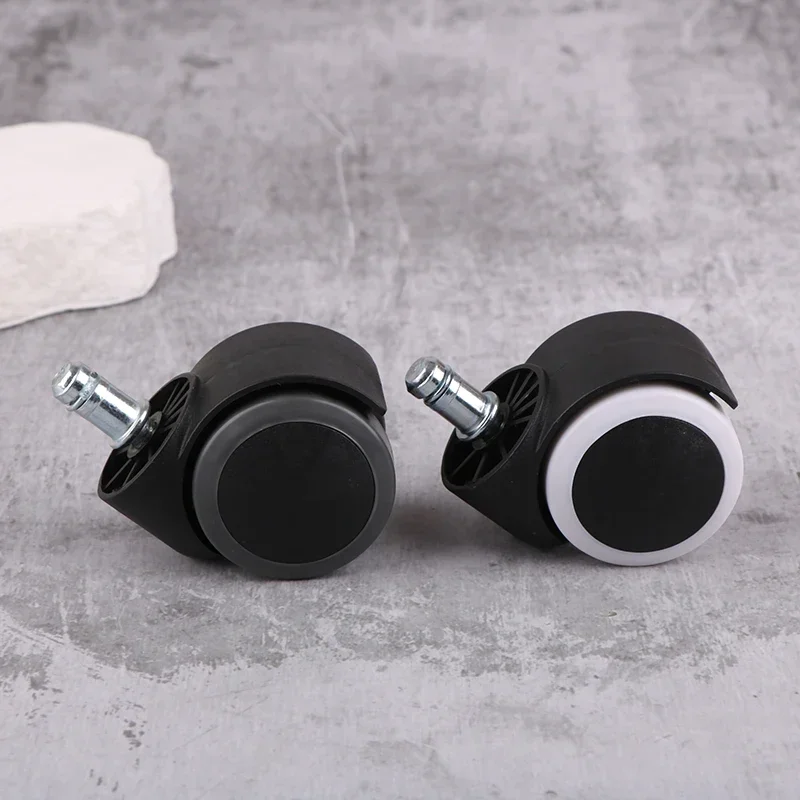 1/5 قطعة عجلات كرسي عالمية استبدال العجلات 11 مللي متر عجلة مكتب لينة لكرسي العمل الثقيلة آمنة المتداول كرسي مكتب عجلة