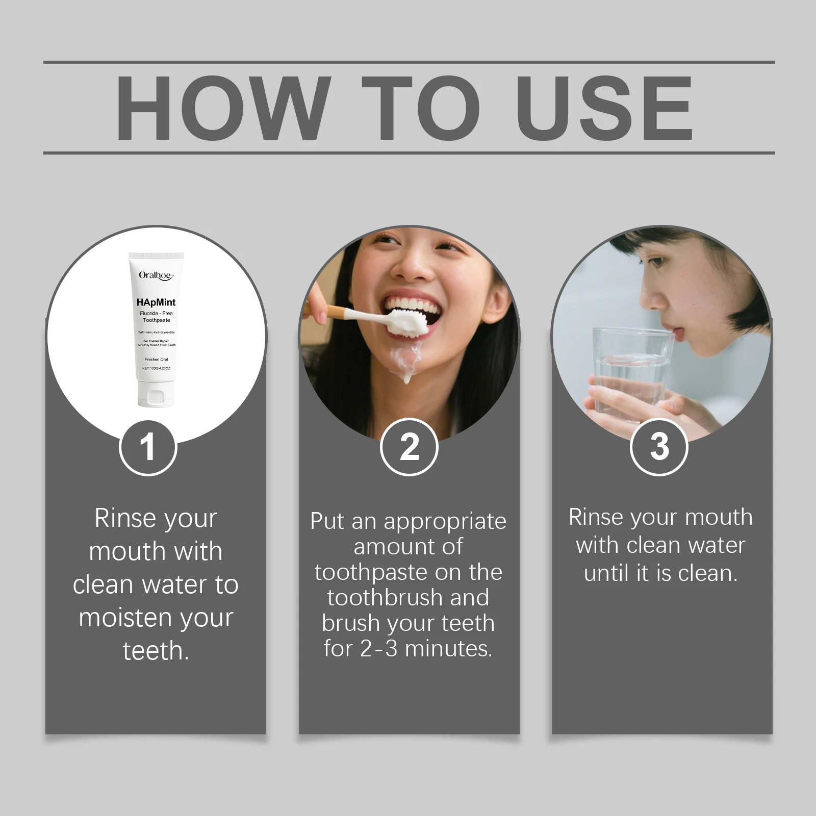 معجون أسنان هيدروكسياباتيت معجون أسنان بالنعناع الطازج التنظيف العميق يزيل الأسنان الصفراء بشكل فعال معجون أسنان للعناية بالفم